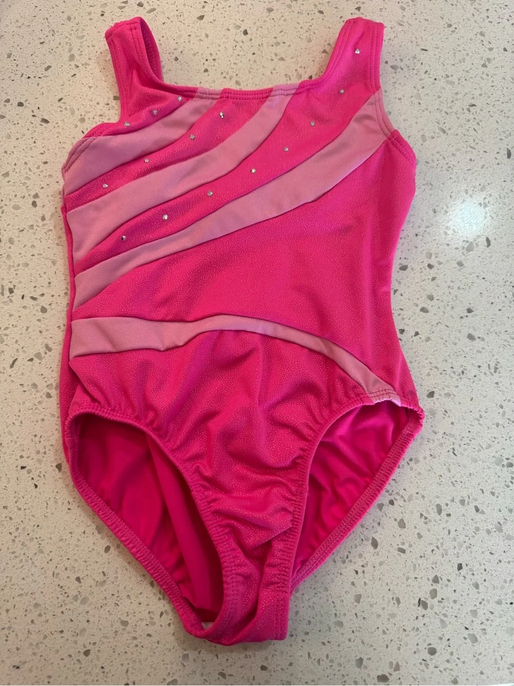 Danskin Girls Bright Pink Dance Leotard